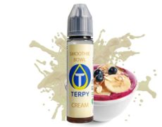 Bottle of smoothie bowl e-liquid for vapers