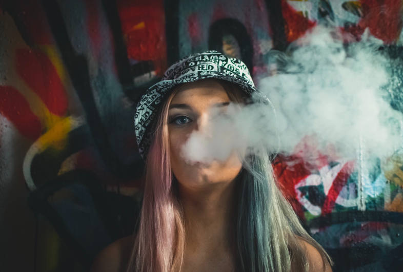 girl smoking