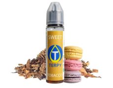 Sweet bottle of tobacco e-liquid for electronic cigarette