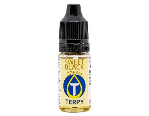 Sweet Black in a vial of e-cig flavour