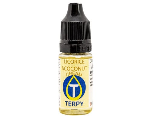 A vial of flavour UK Bakery Licorice & Coconut