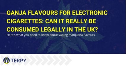 Can Ganja flavoring for e-cigarettes legally be used in the UK?