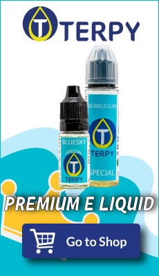 Premium e liquid Terpy's banner