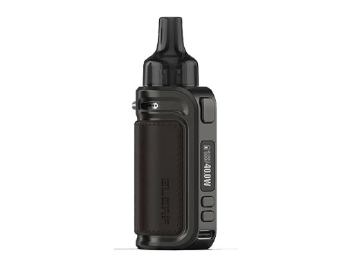 iSolo Air e-cigarette with black leather handle