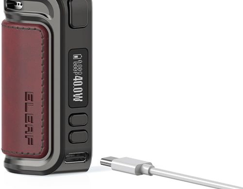 iSolo Air electronic cigarette kit with usb C cable for fast charging in 40 minutes