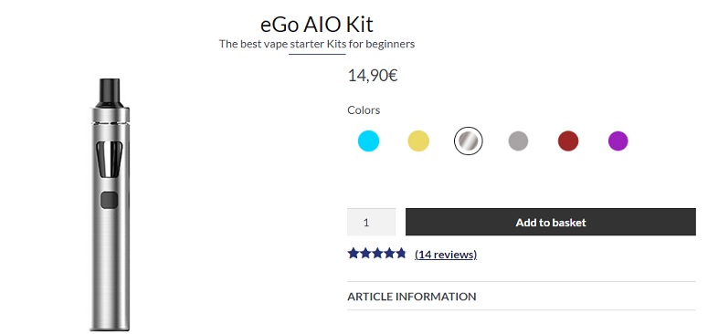 Cheap eGo AIO Kit Electronic Cigarette