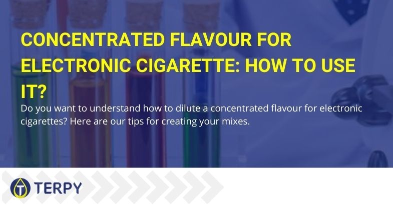 How to use concentrated aroma for electronic cigarette
