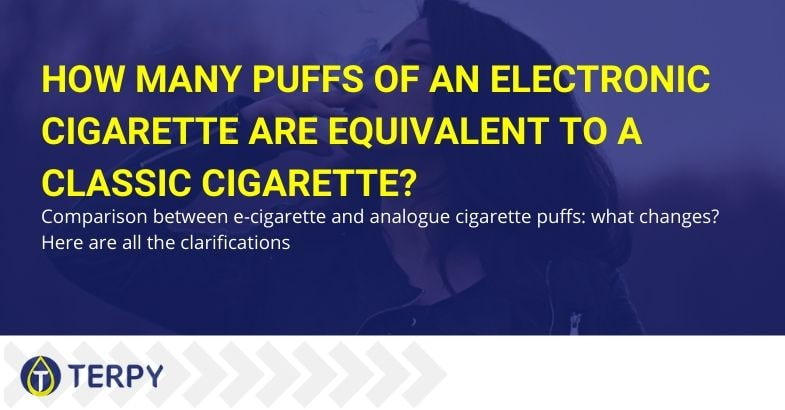 How many puffs of an e-cig are equivalent to a classic cigarette?