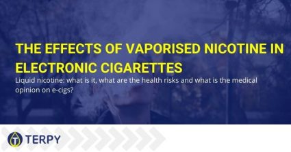 Nicotine vapourised in e-cigs: effects