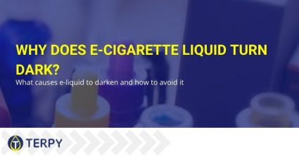 Electronic cigarette liquid turns dark