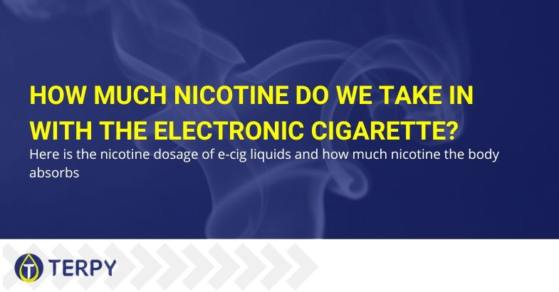 How much nicotine do we take in with the electronic cigarette?