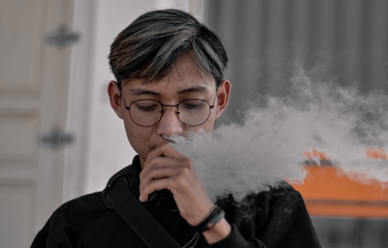 Boy vaping without tasting e-liquid | Terpy