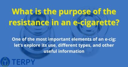 What is the purpose of the resistance in an e-cigarette?