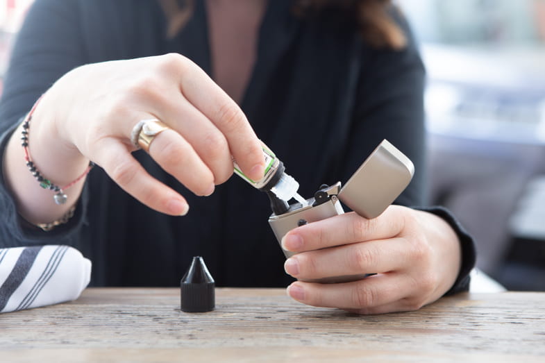 Transition from Using Nicotine E-Cigarettes to Nicotine-Free E-Cigarettes