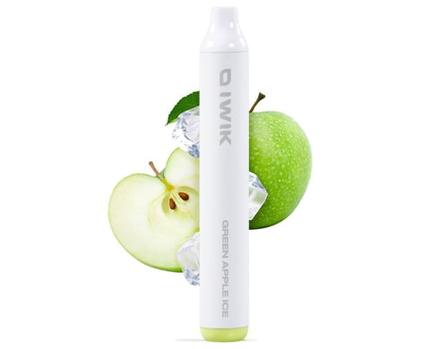 IWIK disposable electronic cigarette green apple ice flavor
