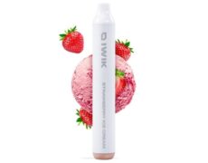 IWIK disposable electronic cigarette strawberry ice cream flavor