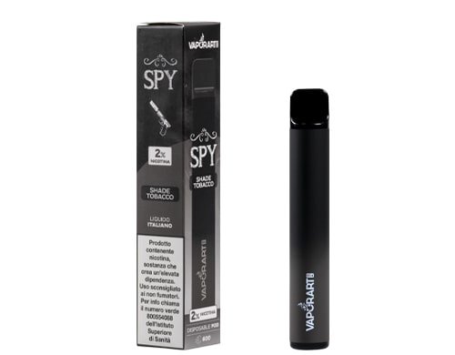 box with VAPORART disposable electronic cigarette vape pen spy flavor